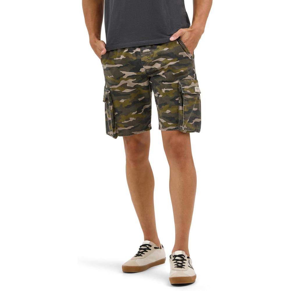 imageWrangler Authentics Mens Cargo ShortSmooth Military Camo