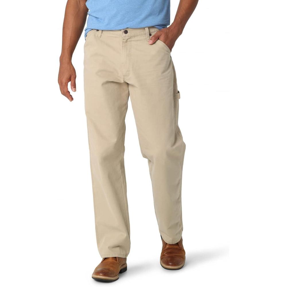 imageWrangler Authentics Mens Classic Carpenter JeanWheat