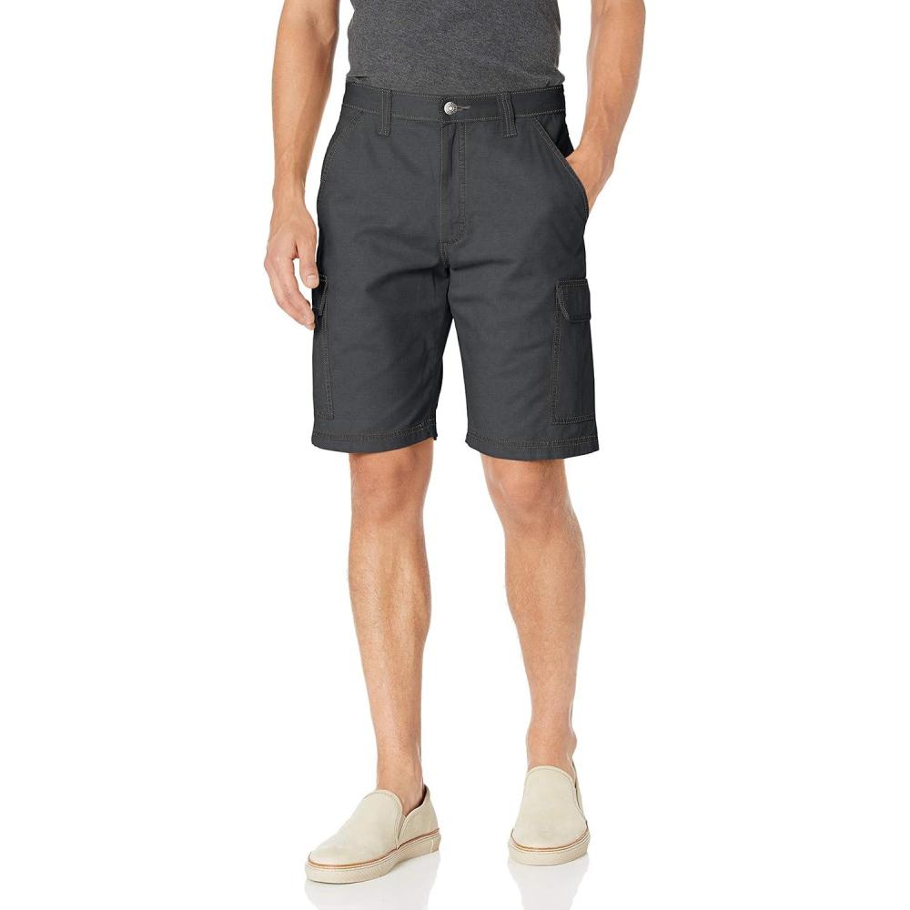 imageWrangler Authentics Mens Classic Relaxed Fit Cargo ShortAnthracite Ripstop