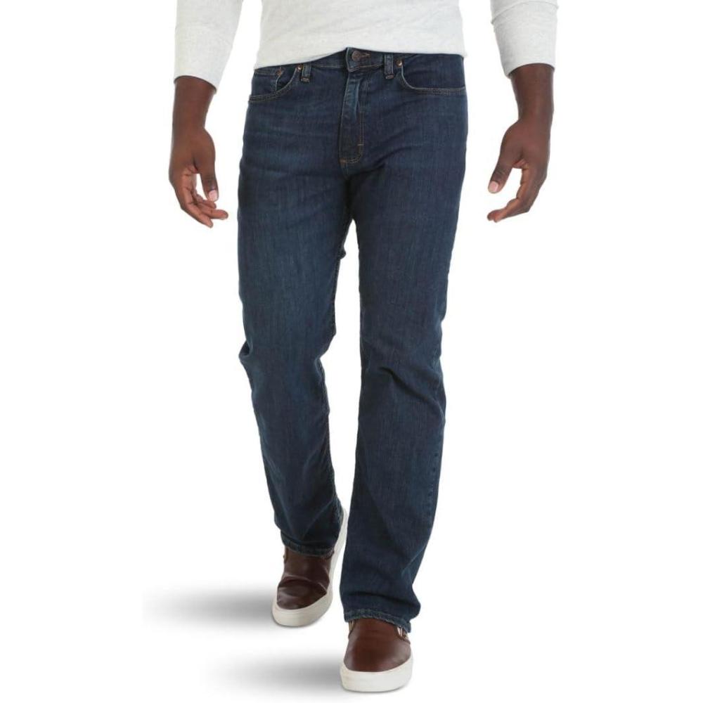 imageWrangler Authentics Mens Comfort Flex Waist Relaxed Fit JeanCarbon