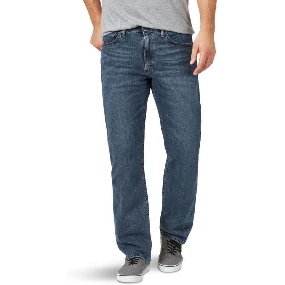 imageWrangler Authentics Mens Comfort Flex Waist Relaxed Fit JeanSmoke
