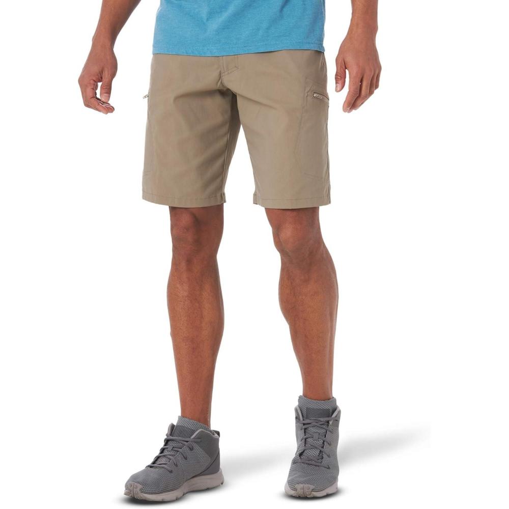imageWrangler Authentics Mens Performance Comfort Flex Cargo ShortFallen Rock