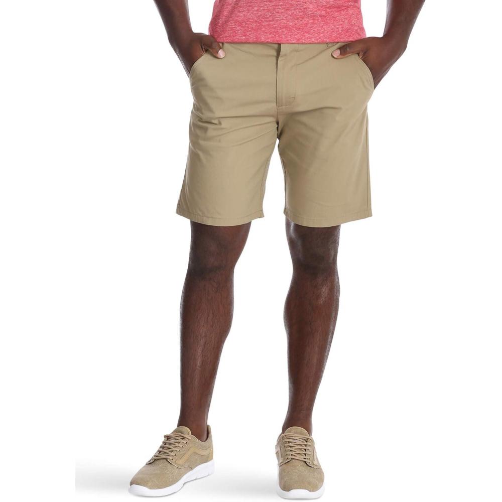 imageWrangler Authentics Mens Performance Comfort Flex Flat Front ShortDark Khaki