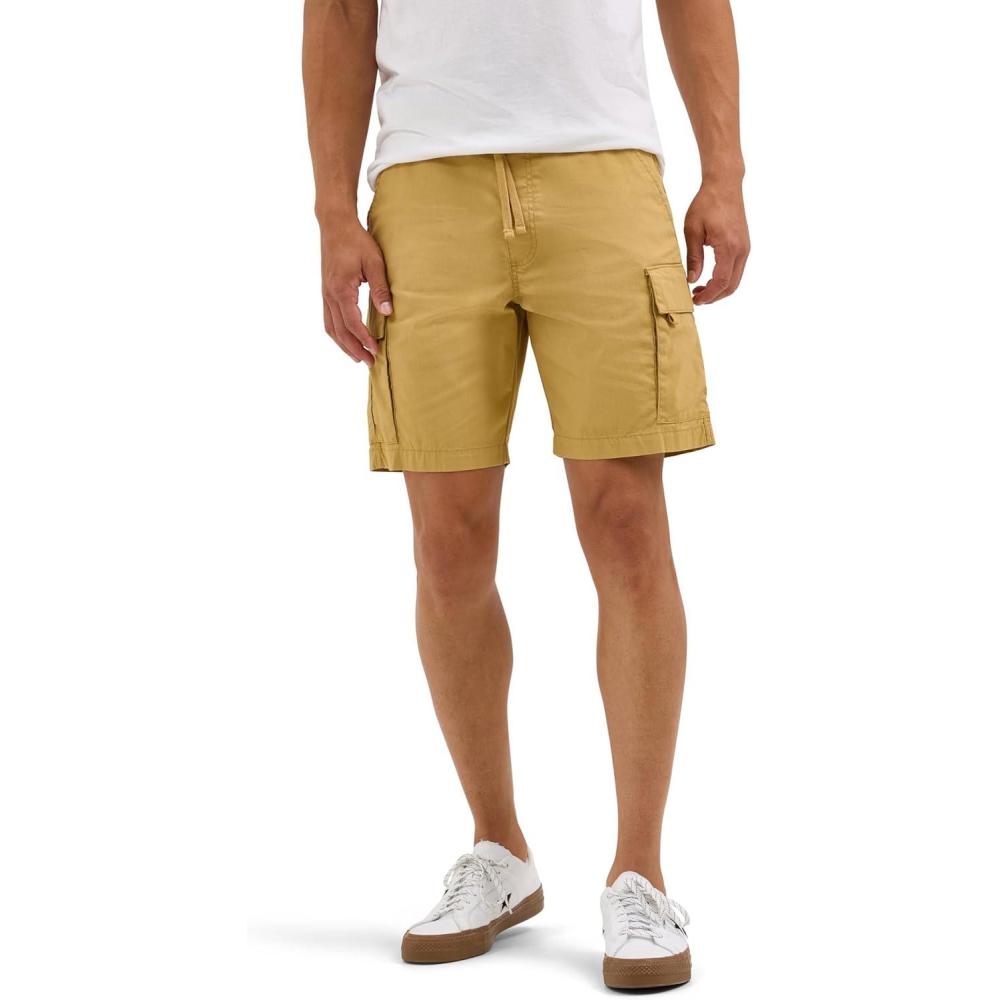 imageWrangler Authentics Mens Pullon Cargo ShortPrairie Sand