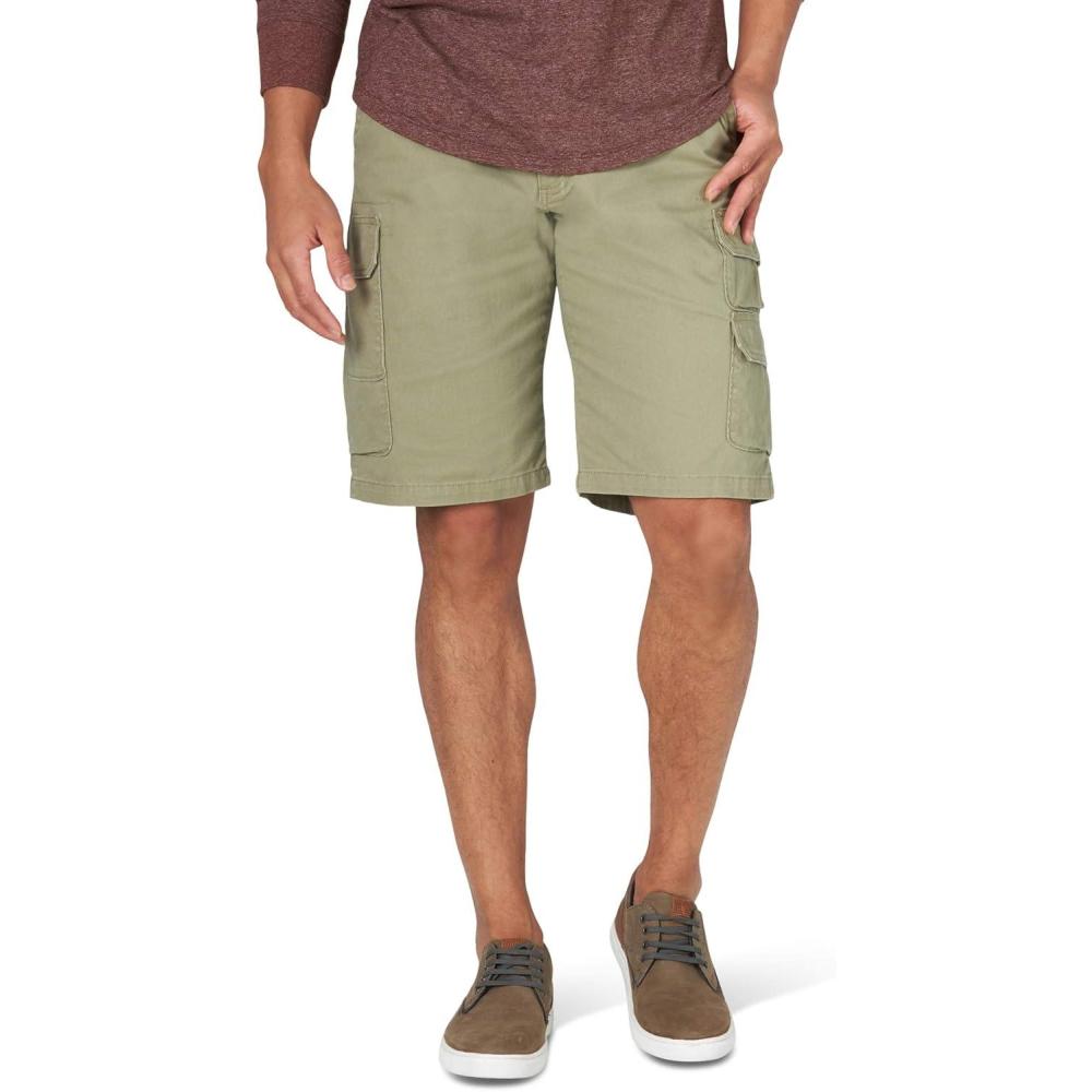 imageWrangler Authentics Mens Stretch Twill Cargo ShortsAloe