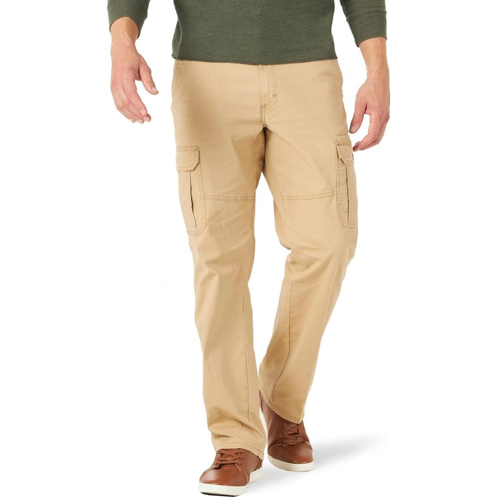 imageWrangler Authentics mens Relaxed Fit Stretch Cargo PantTravertine Ripstop