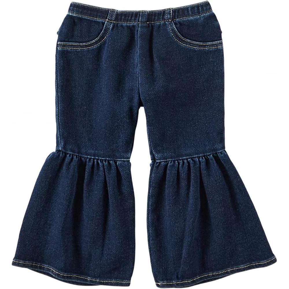 imageWrangler Baby Girl Ruffle Leg Flare JeanBlue