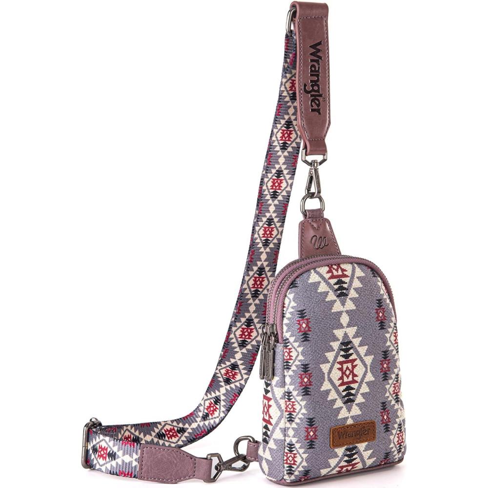 imageWrangler Crossbody Sling Bag for Women Fanny Packs Chest Bags for TravelVintagelight Violet