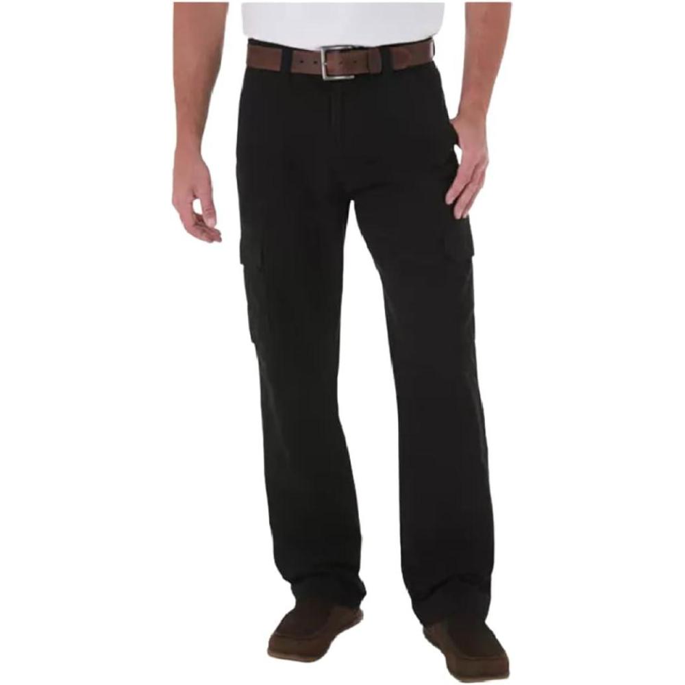 imageWrangler Genuine Mens Twill Cargo PantsWill Black Mgw90bk