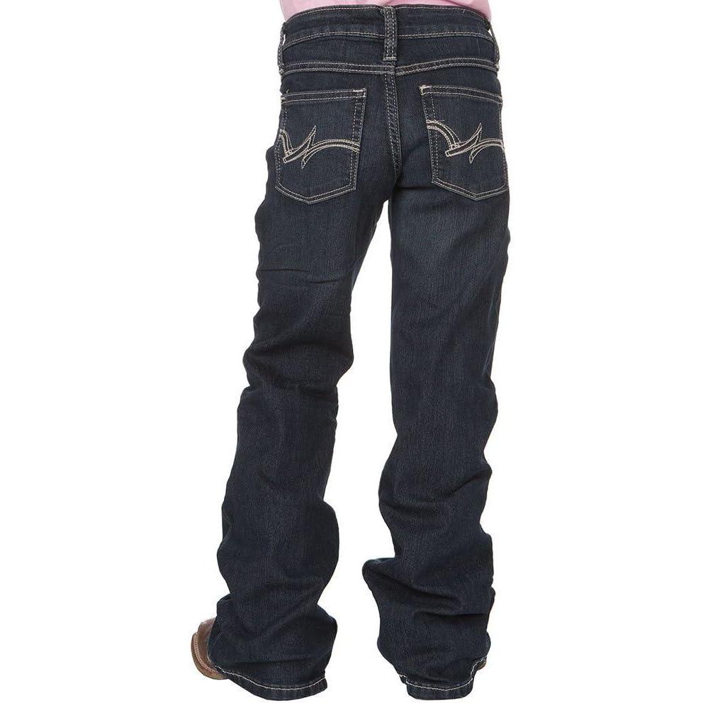 imageWrangler Girls Boot Cut JeansMedium Blue
