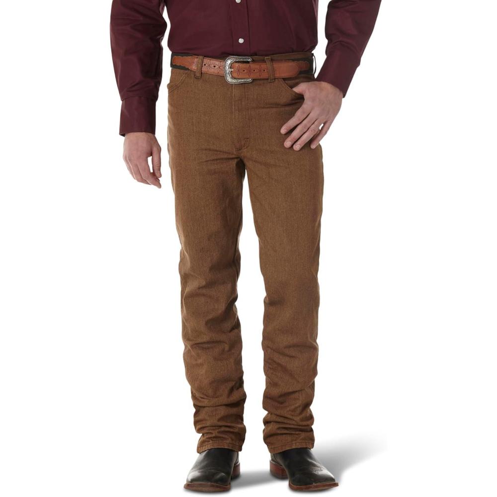 imageWrangler Mens 0936 Cowboy Cut Slim Fit JeanBlack Whiskey