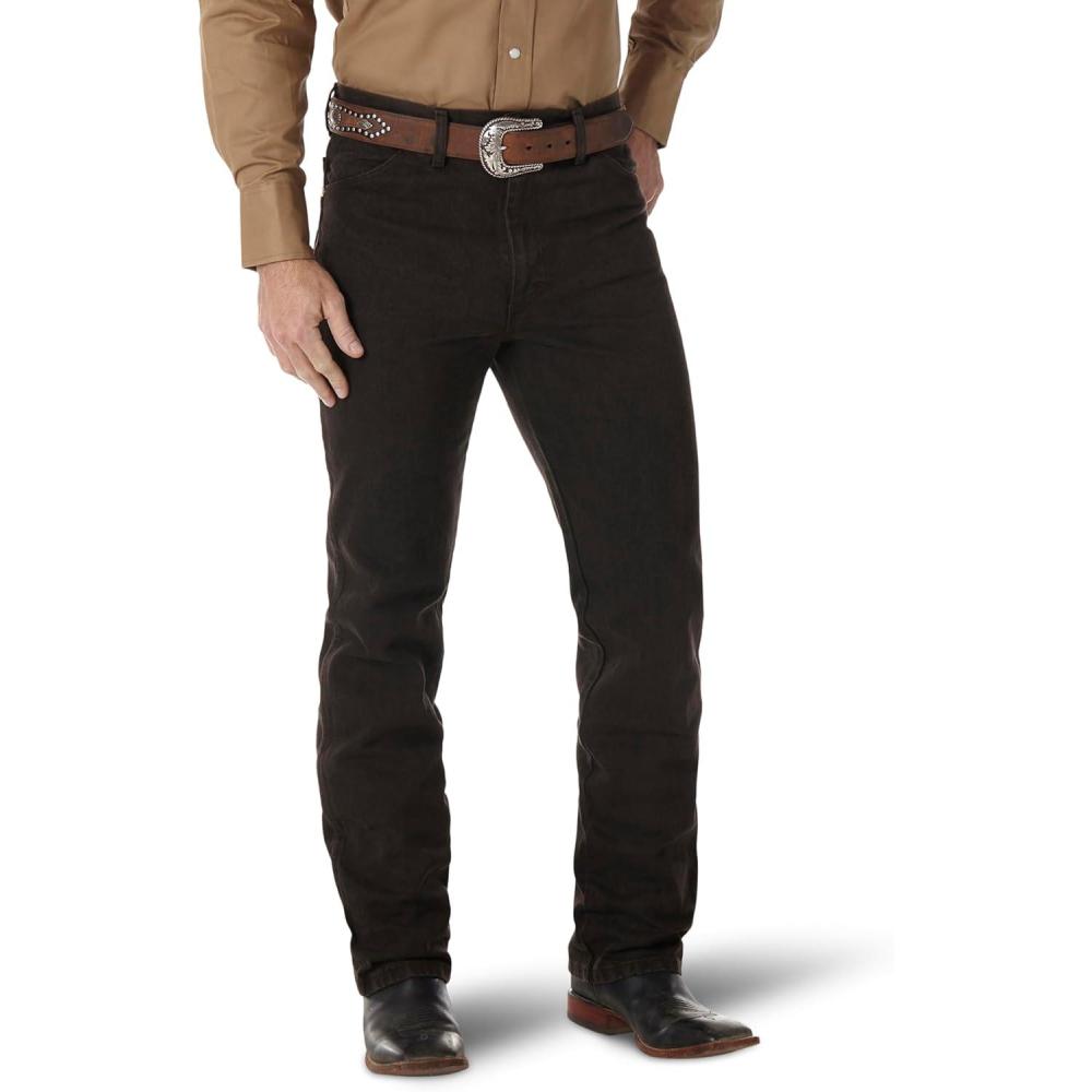 imageWrangler Mens 0936 Cowboy Cut Slim Fit JeanChocolate
