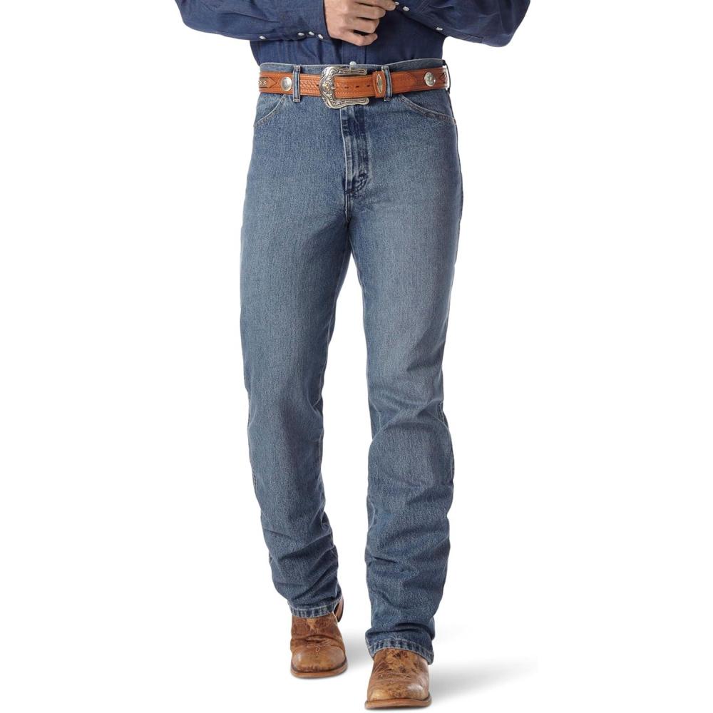 imageWrangler Mens 0936 Cowboy Cut Slim Fit JeanRough Stone