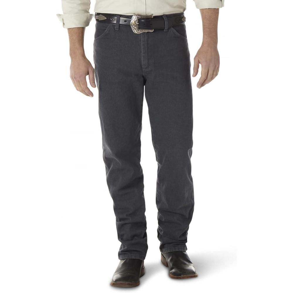 imageWrangler Mens 13MWZ Cowboy Cut Original Fit JeansGray