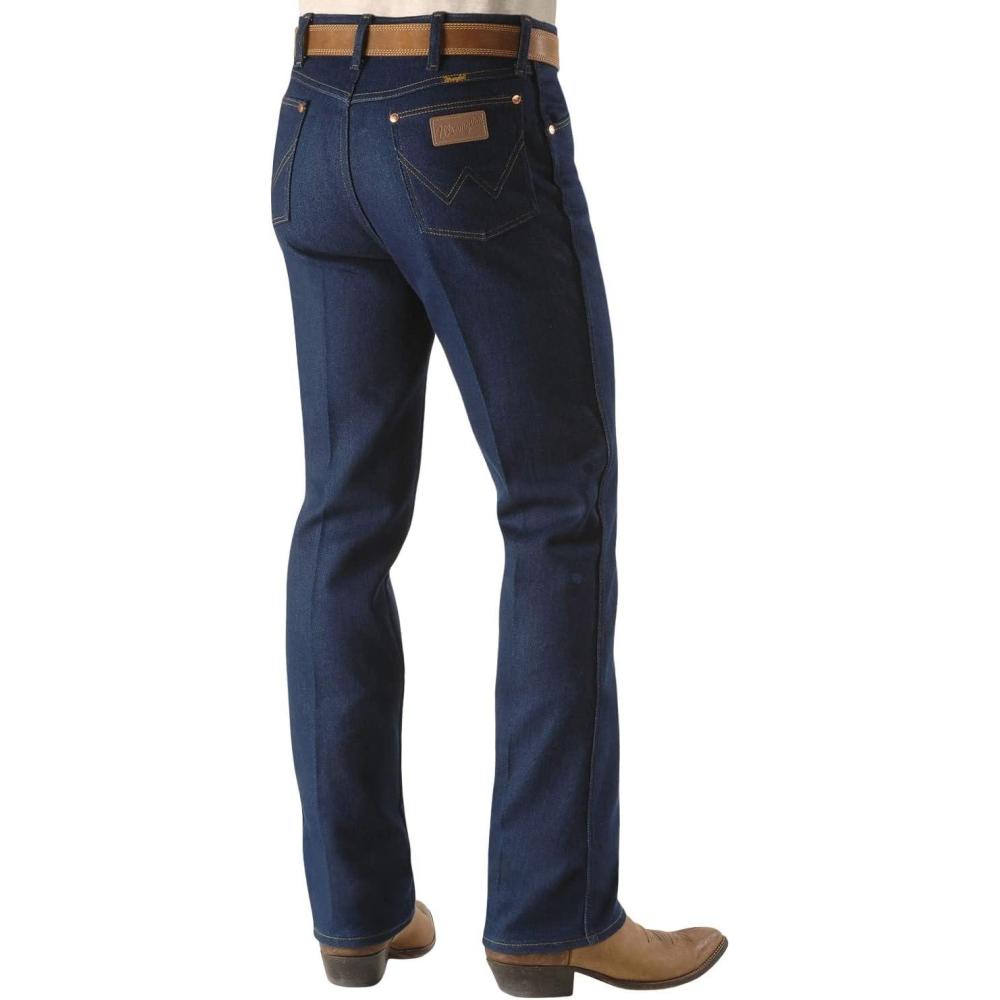 imageWrangler Mens Cowboy Cut Regular Fit Straight JeanNavy