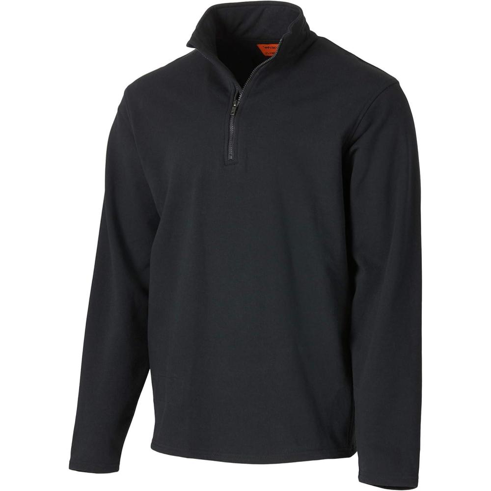 imageWrangler Mens Fr Flame Resistant 14 Zip PulloverBlack
