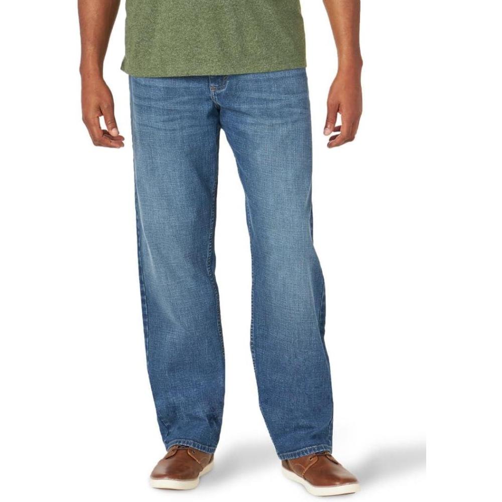 imageWrangler Mens FreetoStretch Relaxed Fit JeanMilwaukee