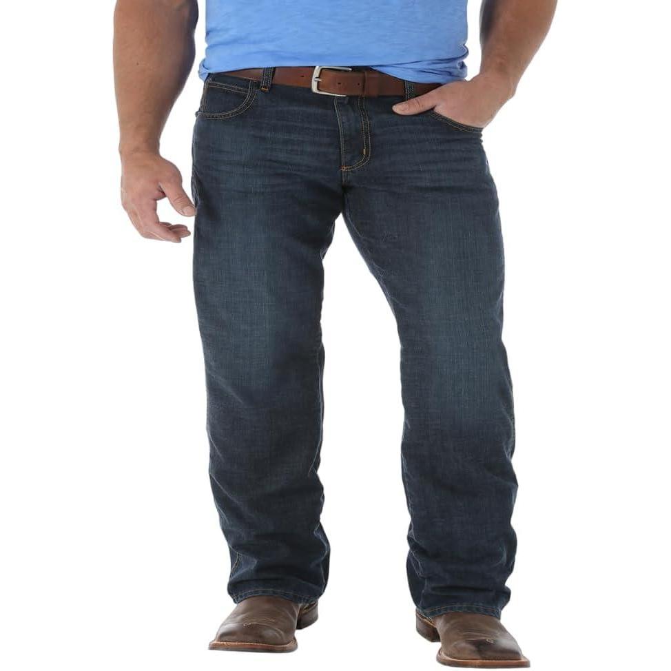 imageWrangler Mens Retro Limited Edition Relaxed Fit Boot Cut JeanAbilene