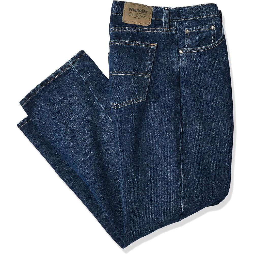 imageWrangler Mens Retro Slim Fit Straight Leg JeanDark Stonewash