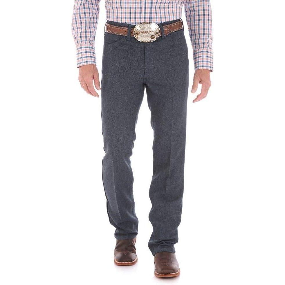 imageWrangler Mens Wrancher Dress JeanHeather Blue