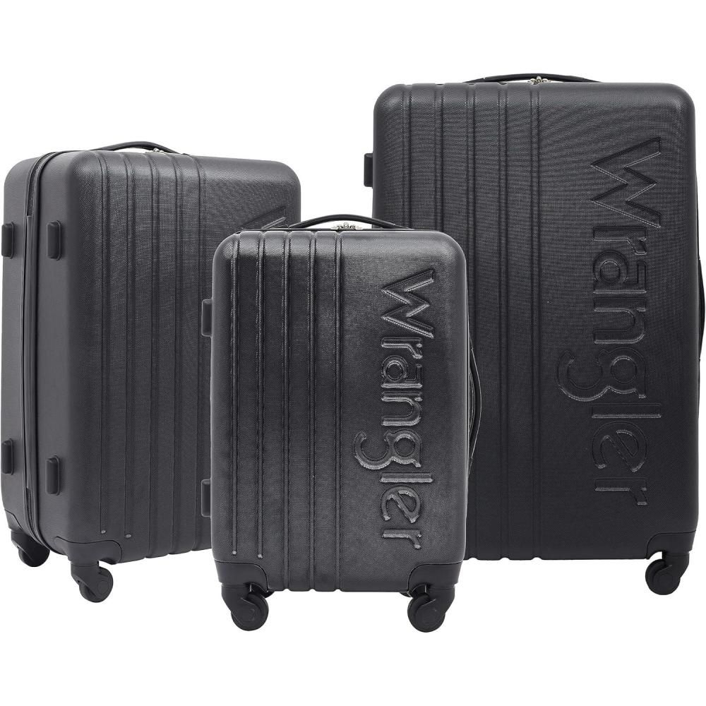 imageWrangler Quest Luggage Set Winter Sky 2 Piece Set 28quot20quotBlack