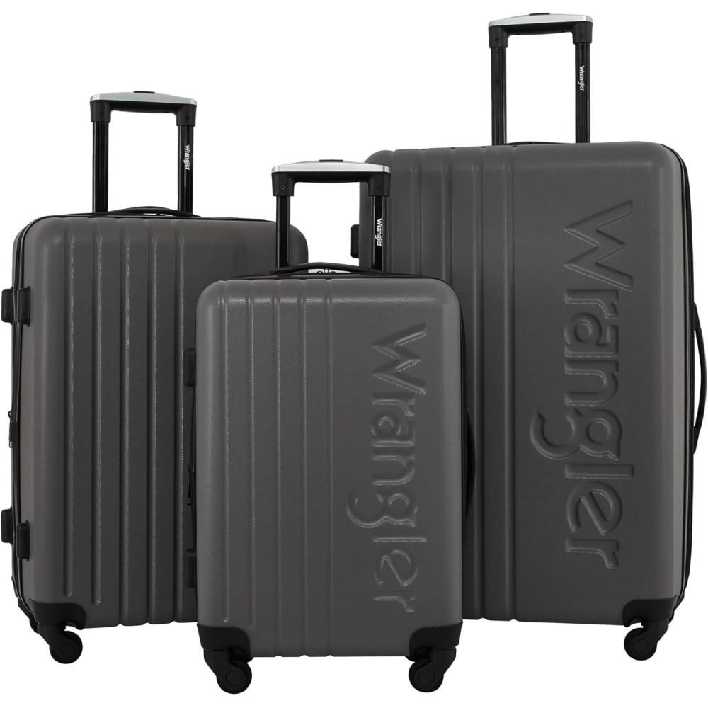 imageWrangler Quest Luggage Set Winter Sky 2 Piece Set 28quot20quotGranite Gray