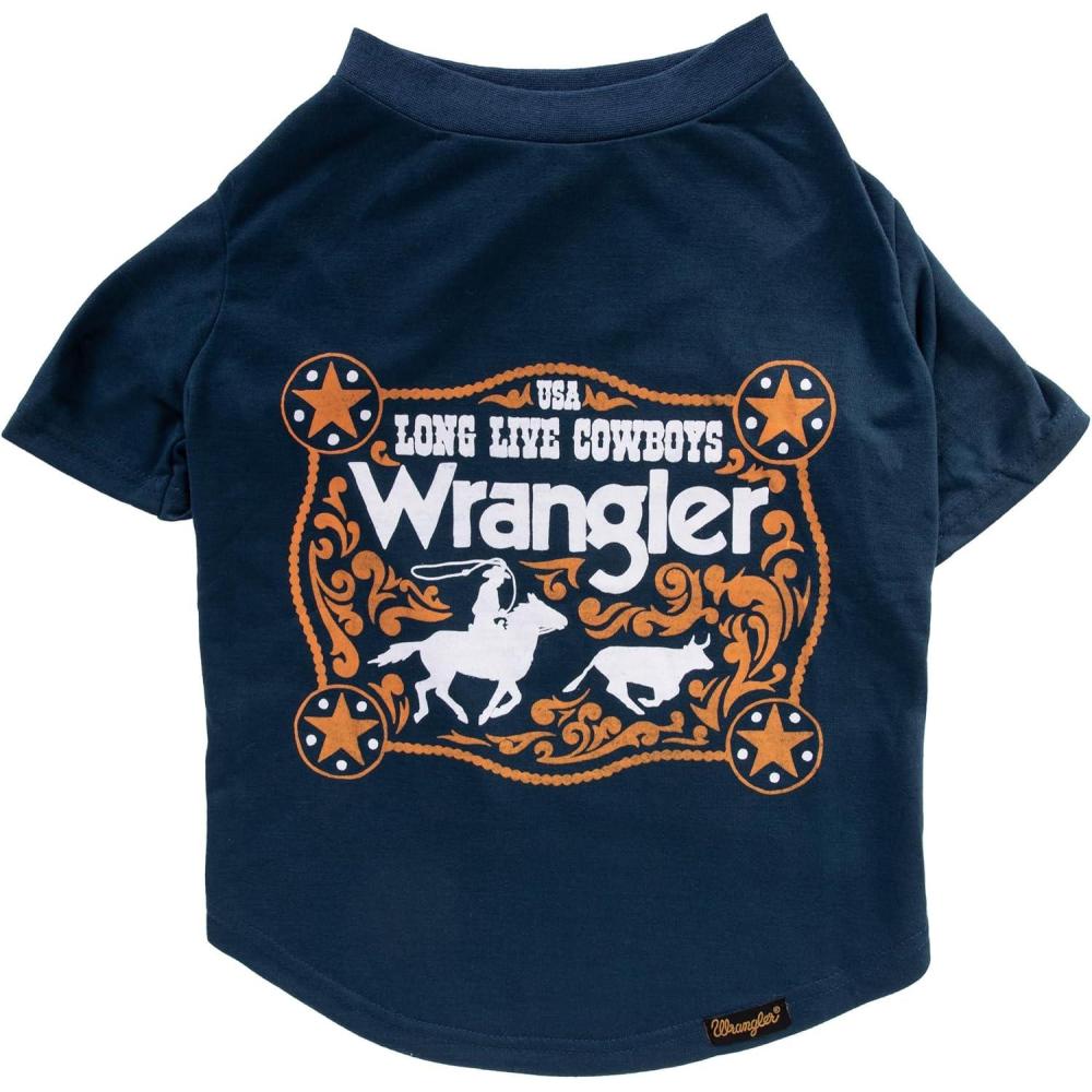 imageWrangler Rope Buckle Logo TEE Navy MNavy