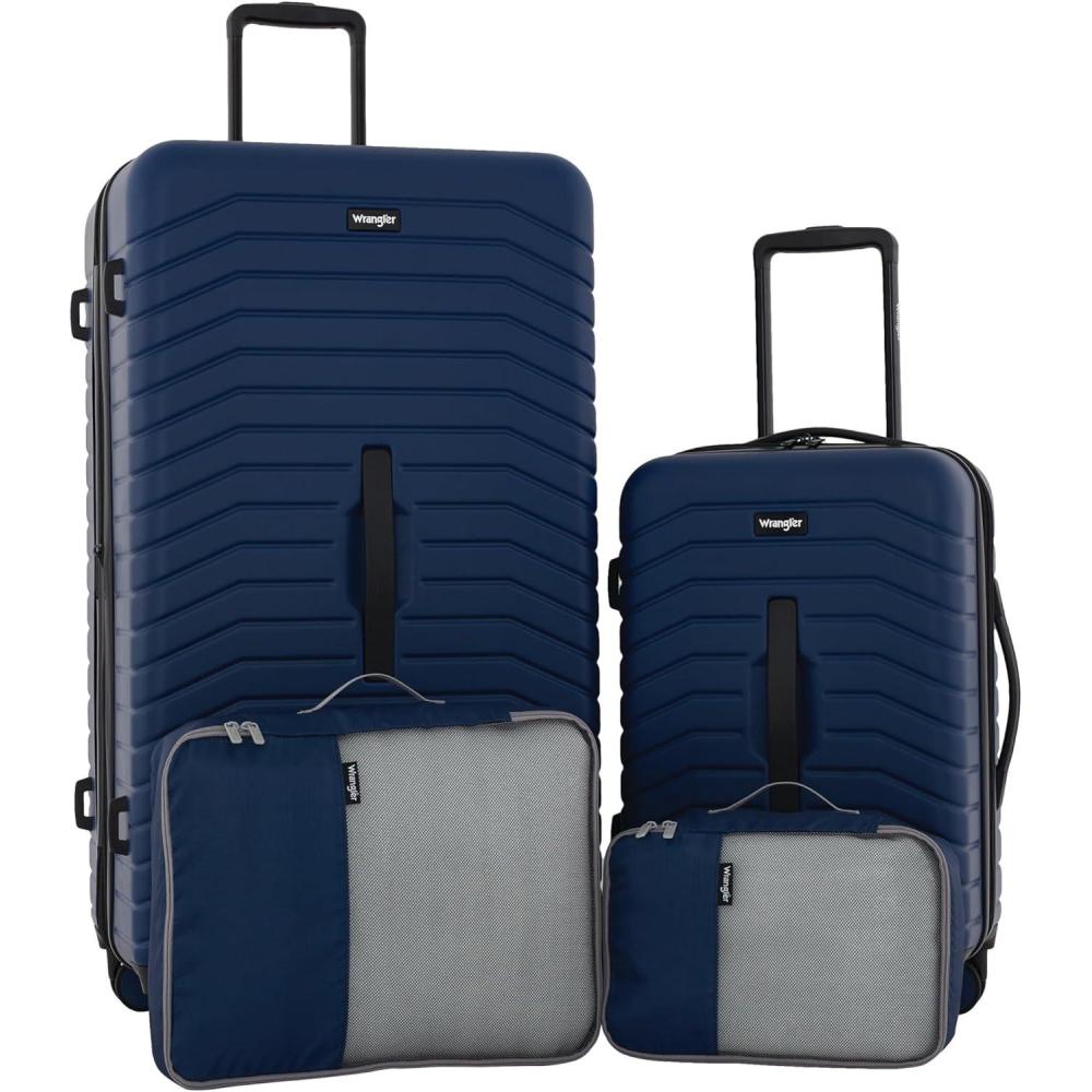 imageWrangler Trunk Spinner Suitcase Set Poseidon Blue 3 Luggage SetPoseidon Blue