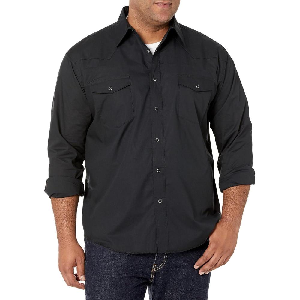 imageWrangler Western Black Sport ShirtBlack
