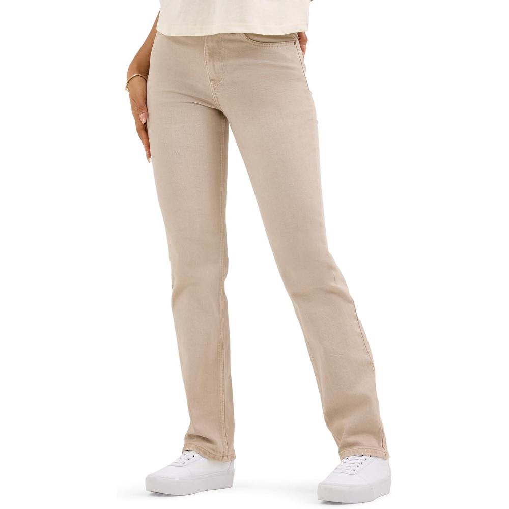 imageWrangler Womens High Rise True Straight Fit JeanAthena