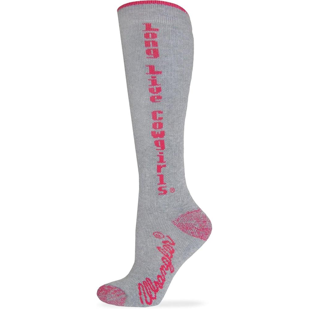 imageWrangler Womens Long Live Cowgirls Boot Socks 2 Pair PackPink