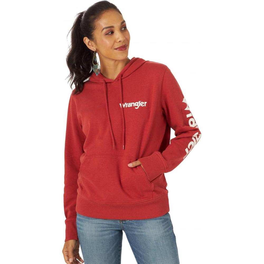 imageWrangler Womens Retro Logo HoodieBossa Nova