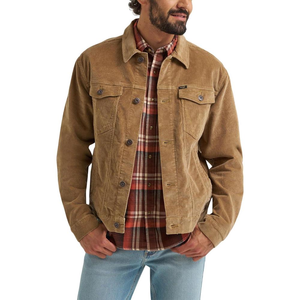 imageWrangler mens Corduroy Trucker JacketAcorn