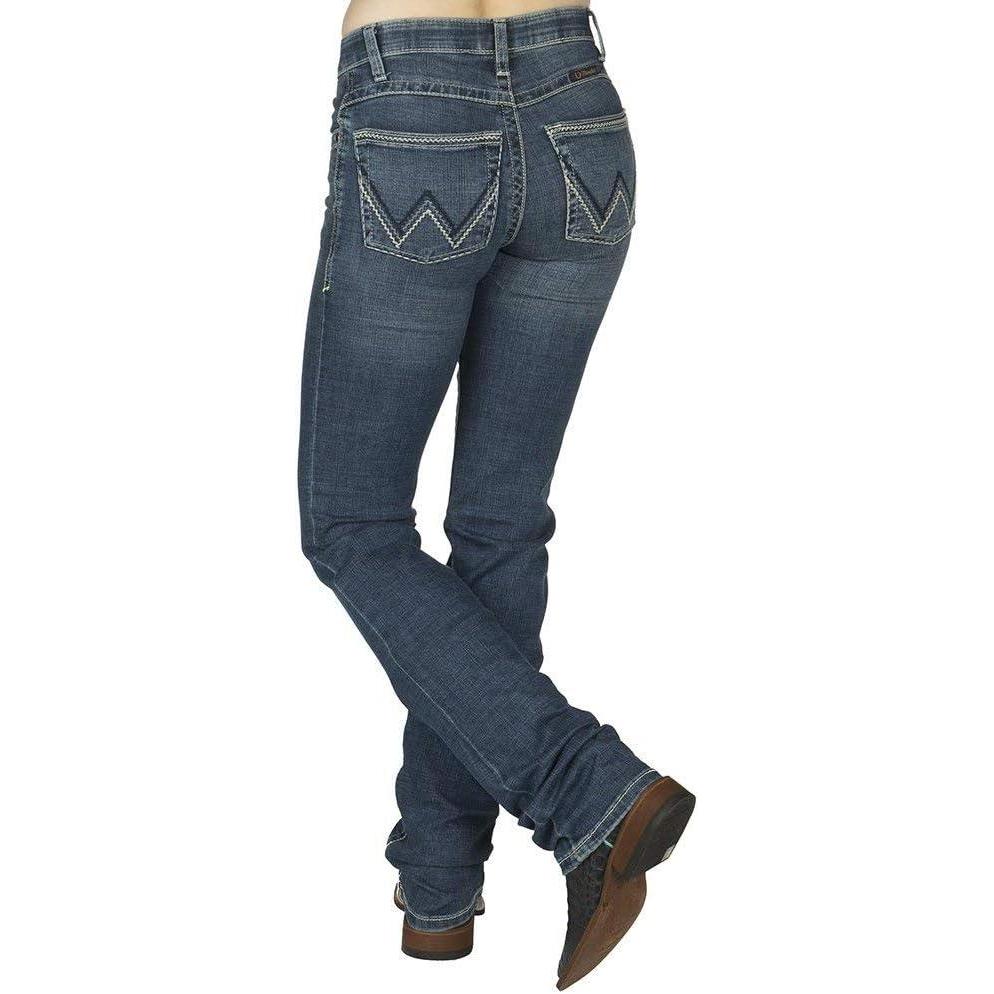 imageWranglerwomensWillow Mid Rise Performance Waist Boot Cut Ultimate Riding Jean
