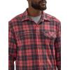 ATG Mens Campsite Button-Down Plaid Shirt(Carnelian)