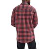 ATG Mens Campsite Button-Down Plaid Shirt(Carnelian)