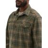 ATG Mens Campsite Button-Down Plaid Shirt(Forest)