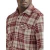 ATG Mens Campsite Button-Down Plaid Shirt(Mahogany)