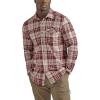 ATG Mens Campsite Button-Down Plaid Shirt(Mahogany)