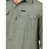 ATG by Wrangler Men’s Long Sleeve Mixed Material Shirt(Dusty Olive)