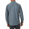 ATG by Wrangler Men’s Long Sleeve Mixed Material Shirt(Grey)
