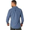 ATG by Wrangler Men’s Long Sleeve Mixed Material Shirt(Vintage Indigo)