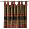 CARSTENS, INC. Woven Chenille Curtain Panel Set, 2 Panels (54″ x 84″ Each), Wrangler Mesa Daybreak(Bear Country)