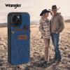 WITHit Wrangler® Denim Heritage Phone Case for iPhone 15/15 Pro/15 Pro Max, Card Holder with Leather Accents (iPhone 15 Pro)