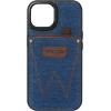 WITHit Wrangler® Denim Heritage Phone Case for iPhone 15/15 Pro/15 Pro Max, Card Holder with Leather Accents (iPhone 15 Pro)