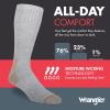 Wrangler – 365 Men’s Crew Socks – Full Cushion Socks for All-Day Comfort – Fits Sizes 6-12(Grey)