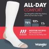 Wrangler – 365 Men’s Crew Socks – Full Cushion Socks for All-Day Comfort – Fits Sizes 6-12(White)