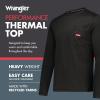 Wrangler – Mens Long Sleeve Thermal Shirt (Black) – Cold Weather Base Layer Shirts – Thermal Underwear for Men(Black)
