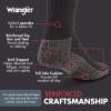 Wrangler – Mens Socks – Cushion Work Crew Socks Size 6-12(Black)