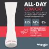 Wrangler – Mens Socks – Cushion Work Crew Socks Size 6-12(White)